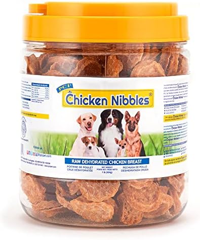 Pet Center Inc. (PCI) Chicken Nibble Dog Treats, 2.25lb. – 100% Real Raw Dehydrated Chicken Breast Bites for Small, Medium & Large Dogs