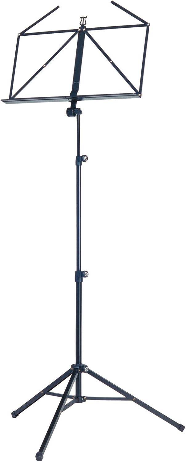 K&M - Konig & Meyer 10065.000.55 Heavy Duty Music Stand - Large Deep Desk - Sturdy Base - Adjustable Height - Compact - Professional Grade for