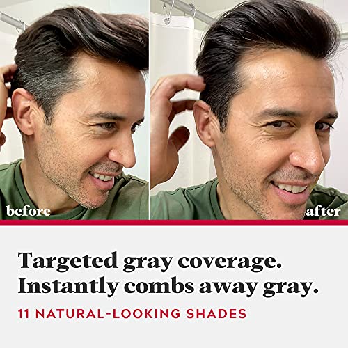 JUST FOR MEN Easy Comb-In Color, No-Mix, Light Brown A-25 (1 Pack) | Easy Comb-In Color light brown patented no-mix formula instantly combs away gray. Targeted gray coverage. Easy application.