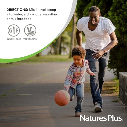 NaturesPlus GI Natural Total Digestive Wellness - 0.38 lbs Powder - Fast-Acting Drink Mix with Probiotics, Prebiotics