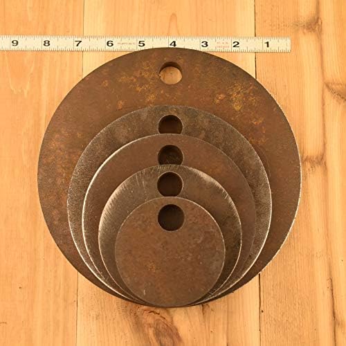 AR500 Steel Circle Shooting Targets 5-Pack (3", 4", 5", 6", 8") - 1/2" Thick, Rifle-Rated by HDSteelTargets
