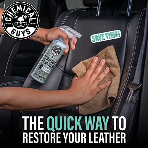 Chemical Guys, Sprayable Leather Cleaner & Conditioner in One Spray, 16 oz | One-step spray cleans and nourishes leather, vinyl and faux on seats, furniture and apparel, dirt lifts away