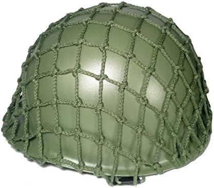 Field Green Helmet Net Cover Heavy Duty Green Tactical Helmet Webbing Cover WWII WW2 US Soldier M1