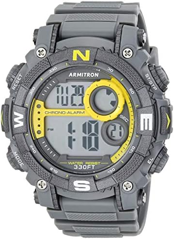 Armitron Sport Men's Digital Chronograph Resin Strap Watch, 40/8284
