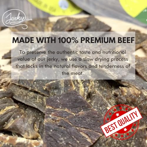 Jerky.com Hot Jerky Combo - Featuring Habanero, Classic Hot, Carolina Reaper, Ghost Pepper - Perfect for Heat Seekers and Flavor Enthusiasts - Beef Jerky Gift for Men (4 Flavors - 2.5 oz. bags)