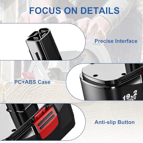 2Pack Upgraded 4500mAh Replacement for Craftsman 19.2V Battery | Compatible with Craftsman 19.2 Volt Battery DieHard C3 130279005 130279003