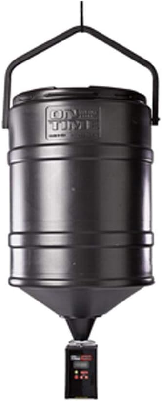 On Time Wildlife Feeders Tomahawk Vl Feeder w/ 25 Gal Hanger, Black, 42100