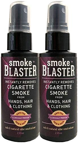 Odor Eliminator Spray, 2 Fluid Ounce (Pack of 2), Safe and Natural Instant Smoke Odor Removal from Hands, Fire, Tobacco, and Cannabis (Marijuana)