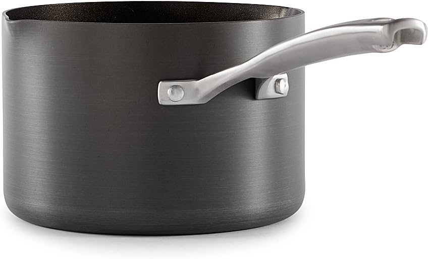 Calphalon 1943333 Classic Nonstick Sauce Pan with Cover, 3.5 quart, Grey