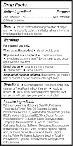 McKesson's Thera Calazinc Body Shield, Calamine with Zinc Cream -Skin Barrier Ointment for Eczema, Psoriasis, Diaper Rash - 4 oz. Tube, 1 Count
