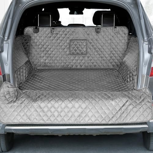 PETICON SUV Cargo Liner for Dogs, Trunk Cover with Bumper Flap Protector