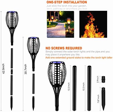 Upgraded Solar Torch Lights