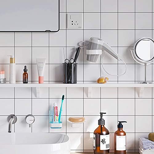 Hair Dryer Holder Wall Mounted, Bathroom Blow Dryer Stand