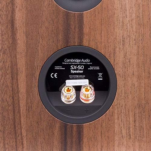 Cambridge Audio SX-50 Bookshelf Speaker | 100 Watt Home Theater Compact Speaker Pair (Matte Black)