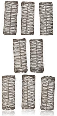 2 Pack (TOTAL 8 ROLLERS w/ 8 Pins) HAIR STYLING BRUSH ROLLERS & PINS Hair Curlers 3" x 1 1/8" Bristles