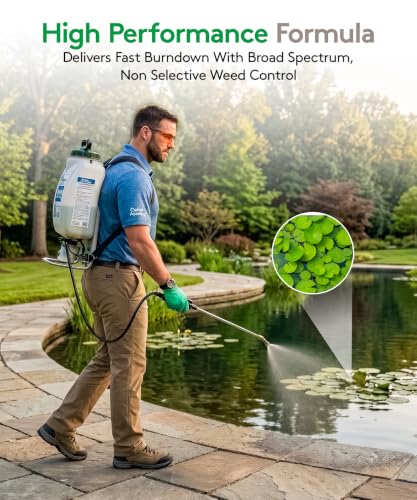 Alligare Diquat Herbicide to Control Bluegrass, Duckweed, Hydrilla & More - Glyphosate Alternative, Fast-Acting Non-Selective Liquid Weed Killer for Aquatic & Landscape Use - 2.5 Gallon