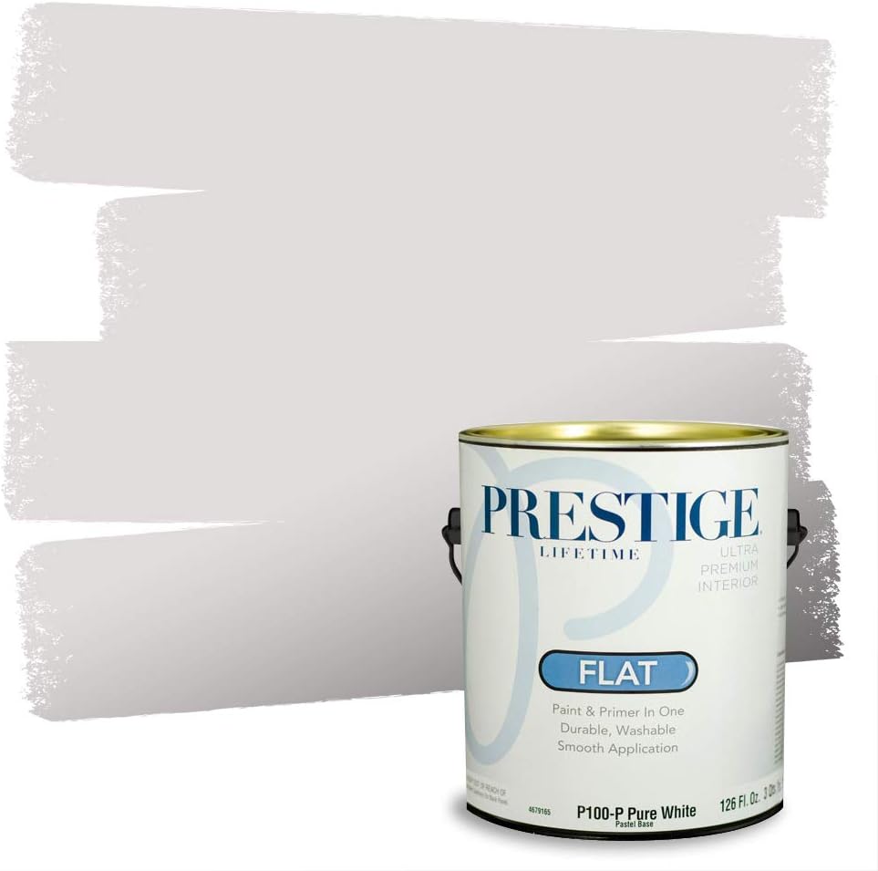 PRESTIGE Paints Exterior Paint and Primer In One, 1-Gallon, Satin, Comparable Match of Sherwin Williams* Ash Violet*