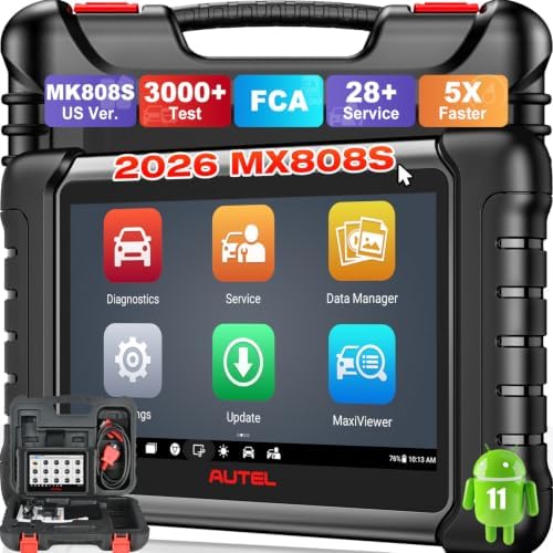 Autel Scanner MaxiCheck MX808S, Bidirectional OBD2 Scan Tool 28+ Service
