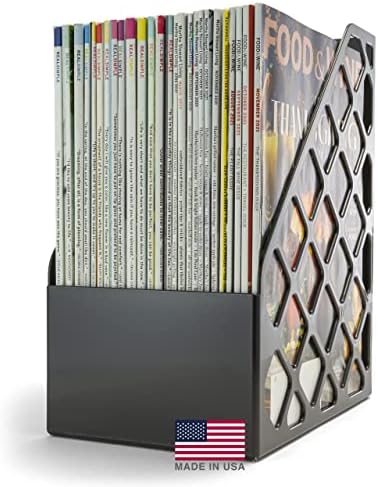 Officemate Recycled Large Magazine File, Black, 6 Each (26083)