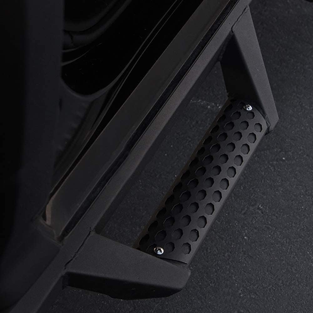 Hoop Drop Step Side Bars Running Boards Matte Black 2009-2019 For Ram 1500 Quad