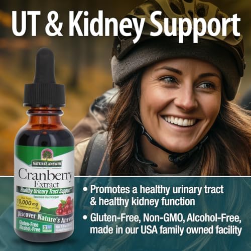 Nature's Answer Cranberry | Supports a Healthy Urinary Tract | Alcohol-Free, Gluten-Free, Kosher Certified