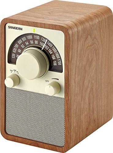 Sangean WR-15WL AM/FM Table Top Wooden Radio, Walnut (Renewed)