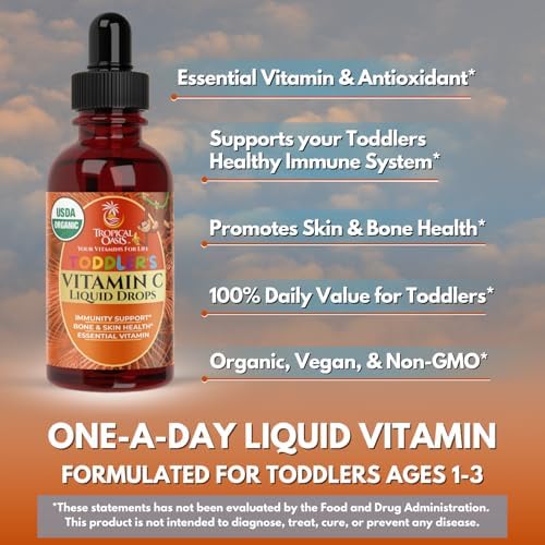 Premium Liquid Multivitamin For Kids | Sugar Free Kids Vitamins | 100% DV of 14 Vitamins for Kids | Multivitamin for Children Ages 4+ | Great Tasting, Non-GMO, Max 98% Absorption Rate- 16 oz, 32 Serv
