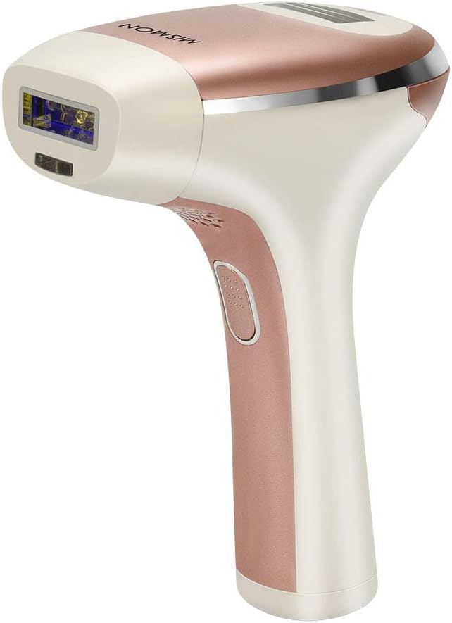 IPL Hair Removal for Women, MiSMON Permanent Laser Hair Removal Device for Body, Bikini, 300,000 Flashes with Safe Skin Tone Sensor