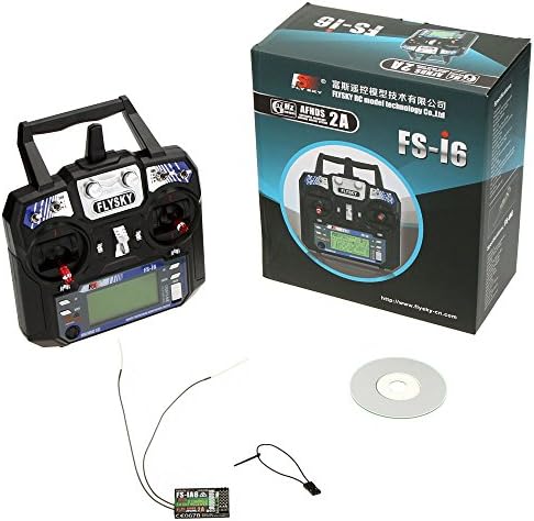 GoolRC Flysky FS-i6 AFHDS 2A 2.4GHz 6CH Radio System Transmitter for RC Helicopter Glider with FS-iA6 Receiver Mode 2