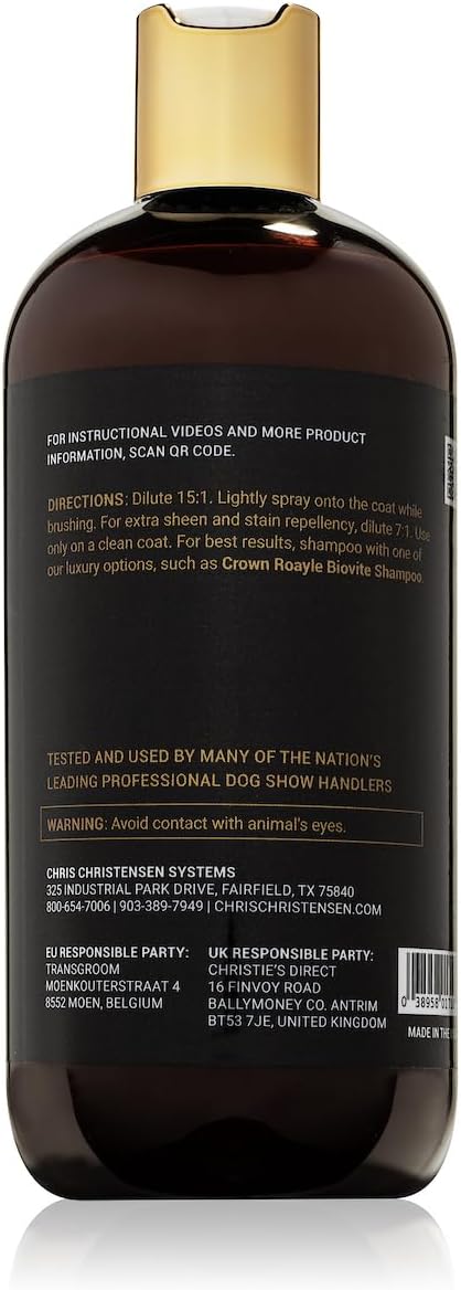 Crown Royale Magic Touch Formula 1 Pet Grooming Spray Concentrate, No Heavy Build-Up, Finishing Spray, Prevents Coat Matting