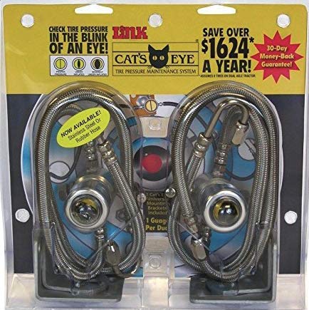 Cat's Eye Tire Pressure Maintenance System Dual Trucks Trailer 120PSI 2pk SSteel