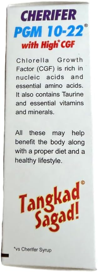 Cherifer PGM 10-22 Capsules with Zinc for Teenagers with Chlorella Growth Factor,and Taurine 30 Capsules