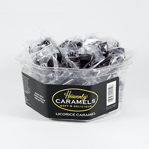 J Morgan Confections Heavenly Caramels, Butter Flavor (1 lb. 2 oz, 45 ct, Single-Pack); Gourmet, Artisan Soft and Chewy Butter Caramel Candies, Creamy and Smooth, Hand-Crafted Golden Treats