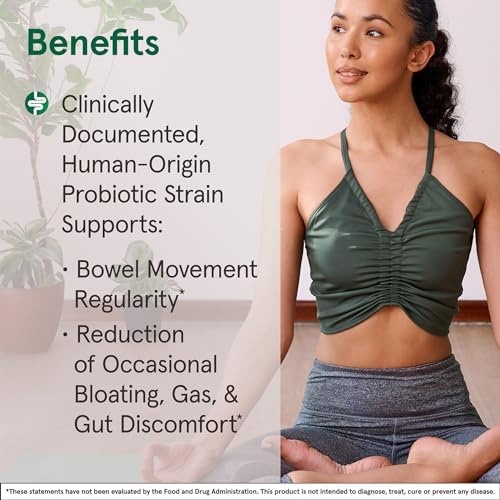 Jarrow Ideal Bowel Support, Probiotic 10 Billion CFU, 30 Capsules | Probiotic Capsules With 10 Billion CFU Per Serving