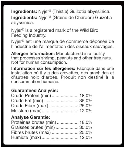 F.M. Brown's Song Blend Nyjer Thistle Seed for Pets, 5-Pound