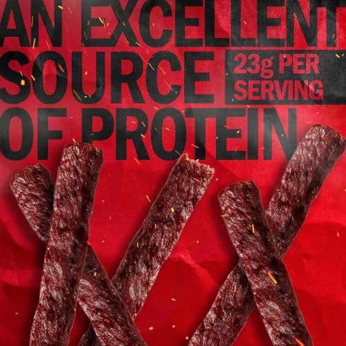 Jack Link's Beef Steak, Original - Protein Snacks, Jerky Meat Snack with 23g of Protein, Made with 100% Beef, Individually Wrapped Bulk Snack Pack, Keto Friendly - 2 Oz. (12 Count)