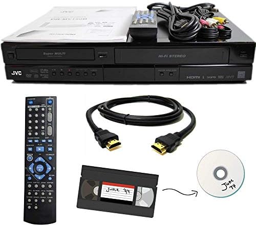 JVC VHS to DVD Recorder VCR Combo w/ Remote, HDMI (Renewed)