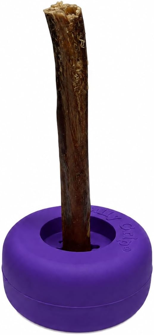 Bully Stick Holder for Dogs - Medium Size - Interactive Dog Toy, Dog Treat Holder, Slow Feeder, Treat Dispenser, Chew Toy and Dog Safety Device