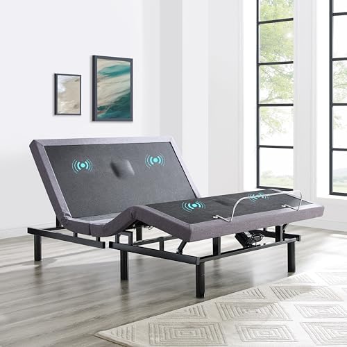 Naomi Home Idealbase Twin XL Adjustable Bed Frame with Lumbar Support | Twin Xl Adjustable Bed With Lumbar Support, Head & Foot Incline, Massage, Usb Ports, Wireless Remote & Zero Gravity