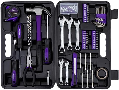 CARTMAN 148-Piece Automotive And Household Tool Set, Blue Repair Kit Case