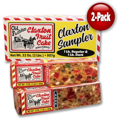 Claxton Fruit Cake Sampler – 2-1 Lb Loaves