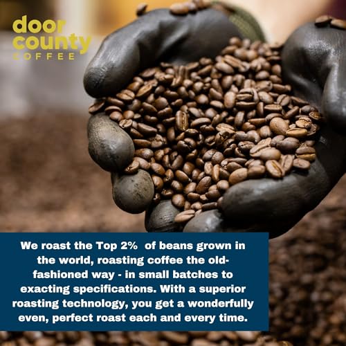 Door County Coffee Gourmet Flavored Sampler Pack, Ten 1.5 oz Bags