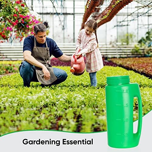 Superio Lawn Seed Spreader, Handheld Shaker for Lawn Seeds, Ice Melt Salt, Calcium, Deicer, Weed and Feed Spreader, 2 Liter, Adjustable Hole Size