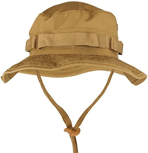 Armycrew Ripstop Tear Resistant Cotton Jungle Boonie Cap with Chin Strap