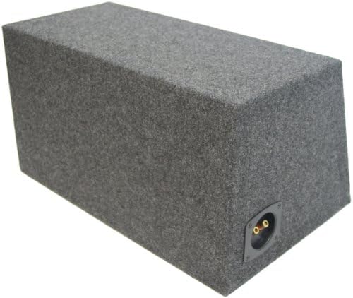 American Sound Connection Car Audio Single 15" Sealed Subwoofer Salnted Hatchback Stereo Sub Box Enclosure