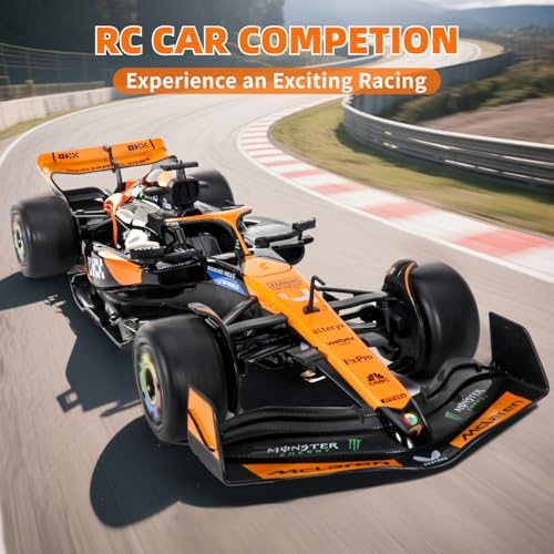MIEBELY Official Licensed 1/14 McLaren F1 Remote Control Car for Adults Kid | MCL38 F1 RC Car, 2 Rechargeable Batteries