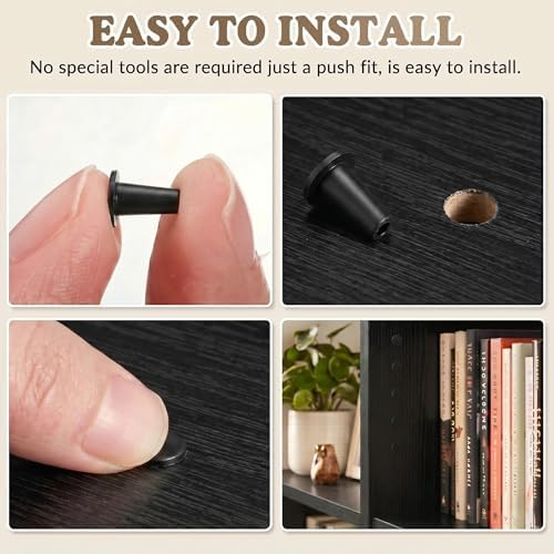 240 Pcs White Hole Plugs Covers Caps Compatible with IKEA Kallax Bookcase Cabinet Shelving 3.5mm Furniture Hole Fillers Compatible with Billy Bookshelf for a Seamless Built in Look