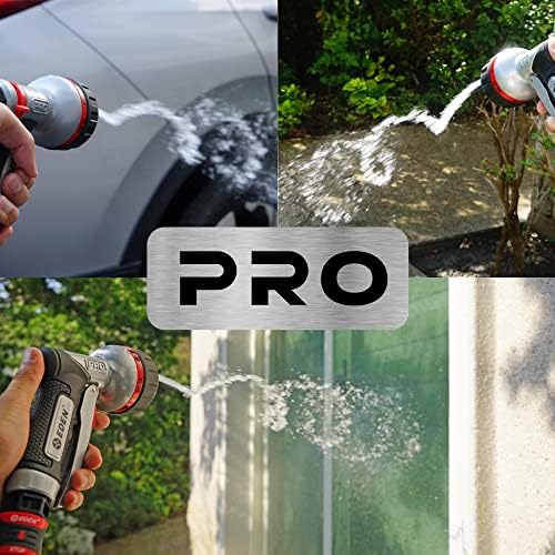 Eden Metal 7-Pattern Hose Nozzle: Thumb Control, Heavy-Duty Zinc Alloy