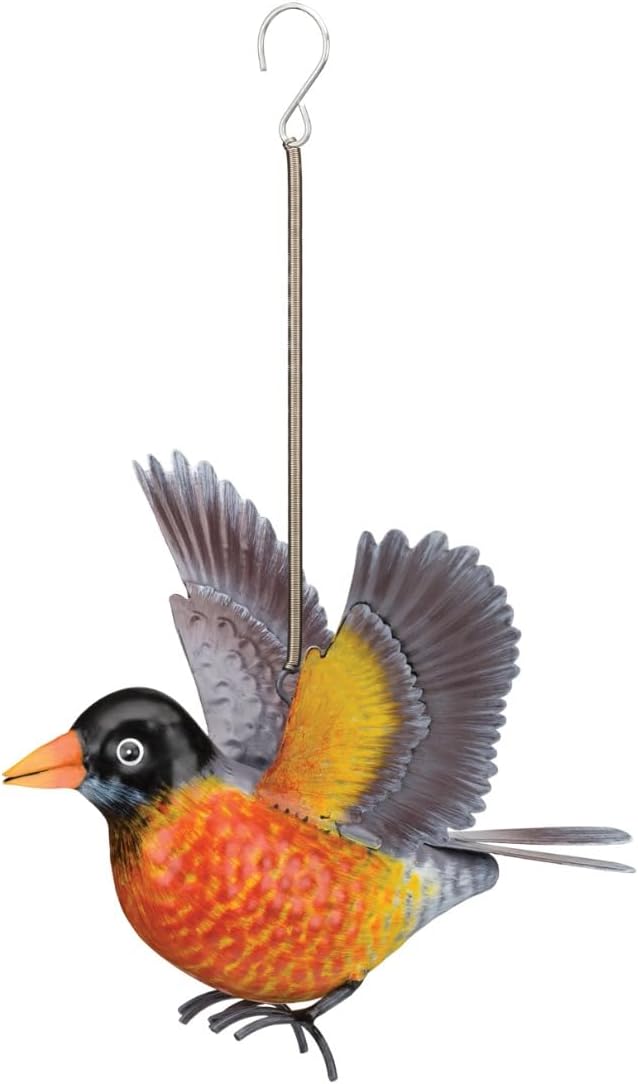 Regal Art & Gift Bird Bouncie, Hand-Painted Metal Spring Garden Decor