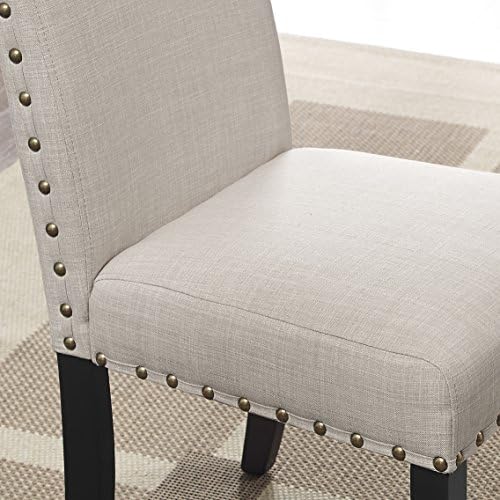 Biony Blue Fabric Counter Height Stools with Nailhead Trim, Set of 2